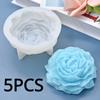 Peony Silicone Candle Mold Aroma Plaster Soap Resin Flower Mould Birthday Holiday Gift Wedding Souvenir Home Decoration