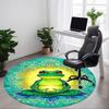 1pc Frog Mandala Chair Carpet for Office, Non-slip, Soft and Durable Leisure Rug, Perfect for Office, Living Room Yy251103122