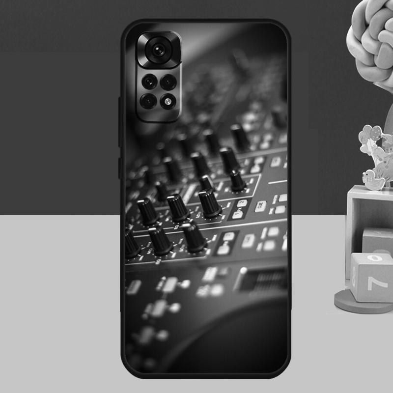 Music DJ Controller Mixer Case For Xiaomi Redmi Note 14 13 12 11 10 15 Pro Plus Redmi 15 C 13C 10C 12C 14C Soft Cover