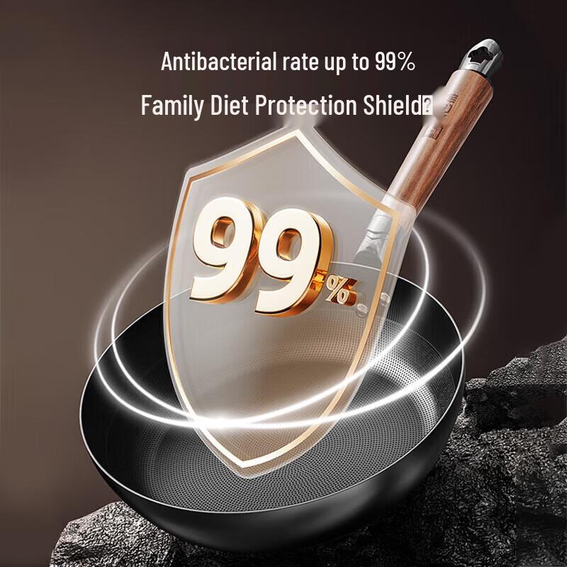 Non-stick Flat-Bottom Iron Frying Pan