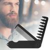 Professional 3 In 1 Pocket Folding Combs Wide Tooth Oil Head Comb Beard Combing Barber Hair Clipper Comb Salon Hair Styling Tool Double-sided Comb