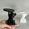Bear Serving Tray Key Holder Decorative Bear Figurine with Dish Candy Lipsticks Earrings Jewelry Storage Display Stand Table Desk Organizer