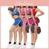 Uniformes Sexys de Cheerleader com Tecido de Mistura de Nylon para Entusiastas de Dança e Fantasias