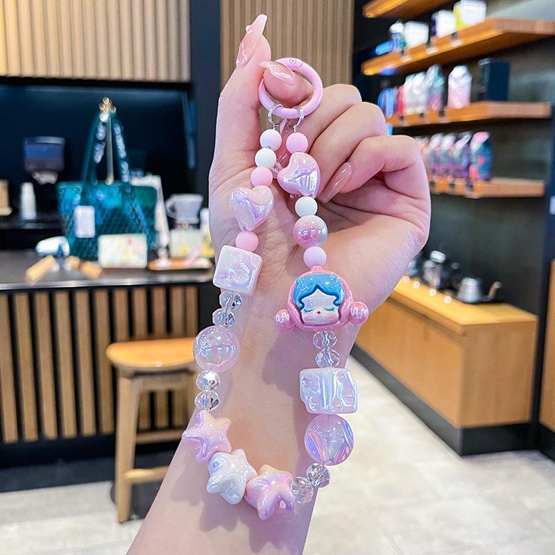 

Цепочка против потери телефона Креативный бисерный кулон Брелок Украшение для рюкзака Подарки