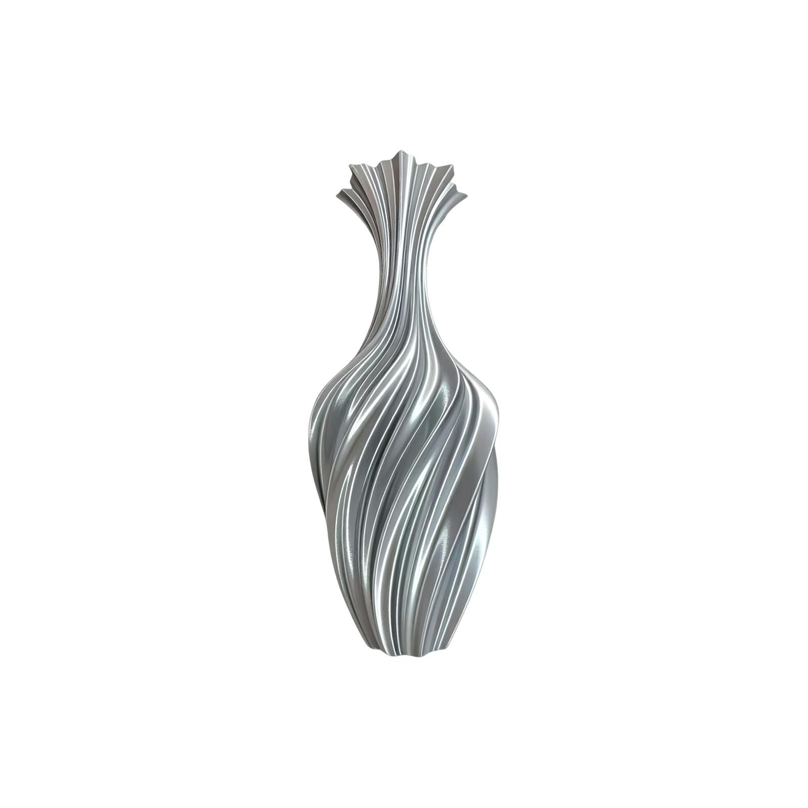 3D Printed Artistic Vase Twisted Vintage Style Decorative Flower Vase Modern Minimalist Home Ornament Sculpture