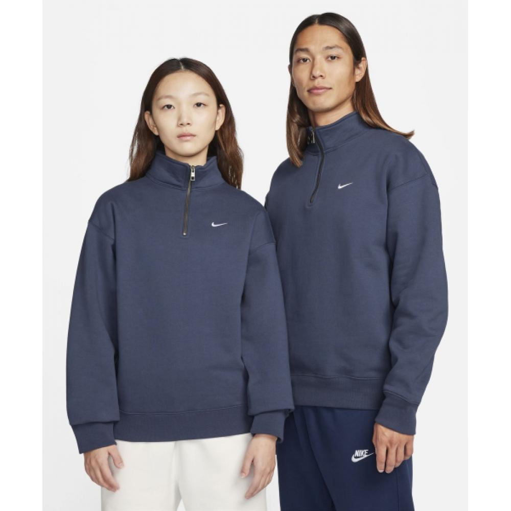 

NIKE Solo Swoosh на молнии на четверть, M Thunder Blue White DQ5210 437 M