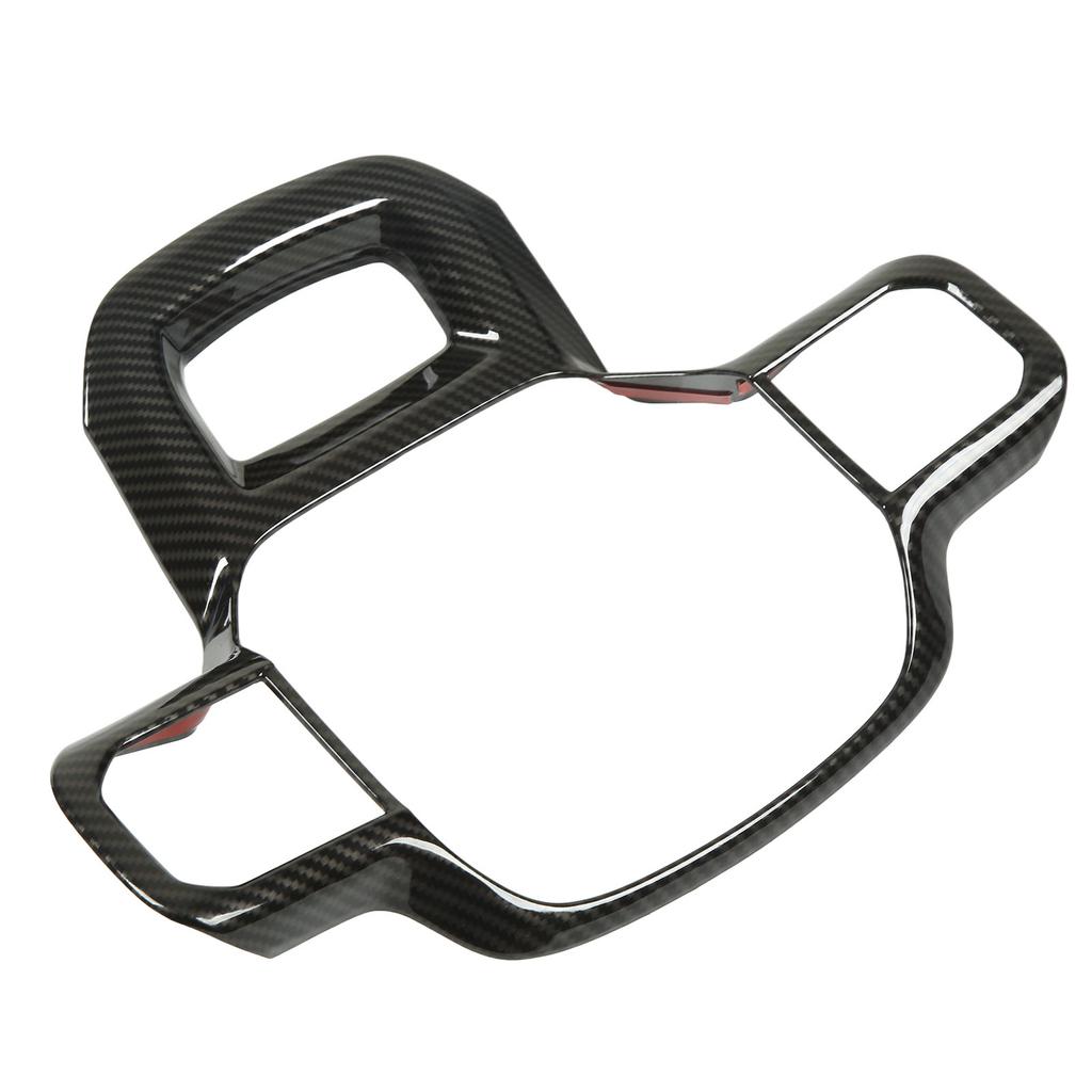 Steering Wheel Panel Cover ABS Carbon Fiber Style Decorative Trim Replacement for Ford 2021 and Up