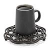 Cast Iron Trivet Heavy Duty Metal Trivets for Hot Pots and Pans 7.7 inch Round Metal Trivet Rustproof Pot Stands Holders