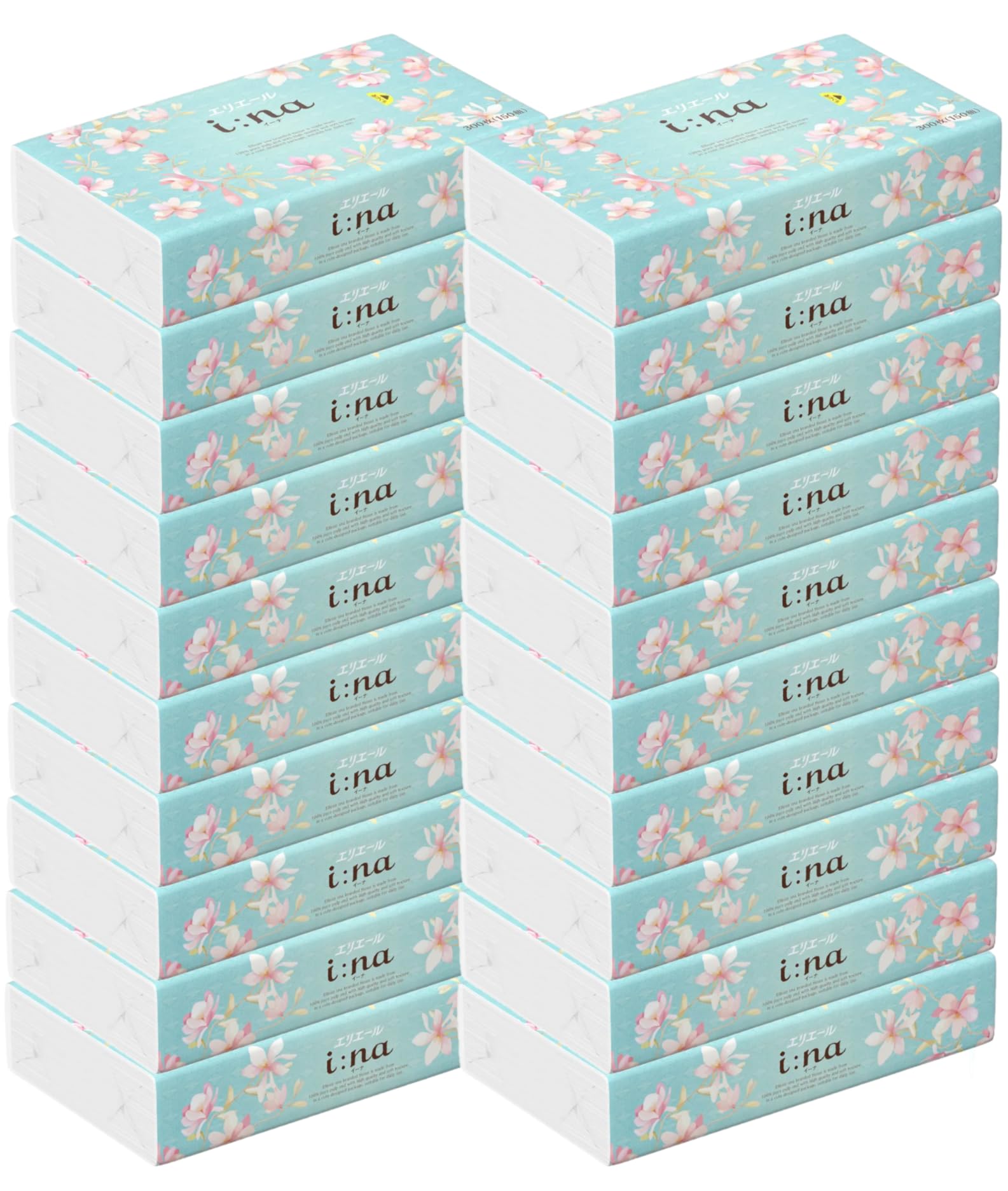 

Ina soft pack tissue 300 sheets (150 pairs) 20 packs