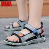 Boys Sandals Summer Beach Non-Slip Breathable Lightweight Soft Sole Kids Sandals for Boys Outdoor Sports Shoes Size 28-41