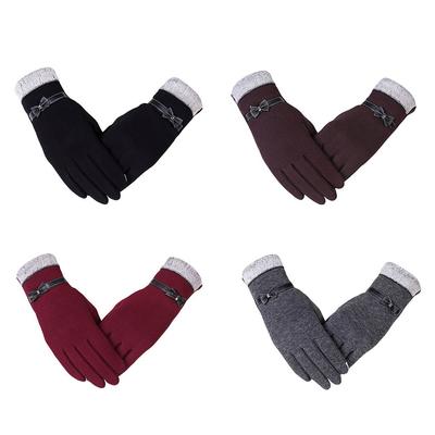 Women Winter Screen Gloves Warm Gloves Outdoor Driving Gloves Mittens