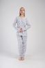 Women's Cotton Pajamas with Long Pants 3XL Vienetta Button-Up