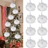Party White Home Christmas Decoration Feather Wing Hanging Feather Star Bauble Christmas Pendant