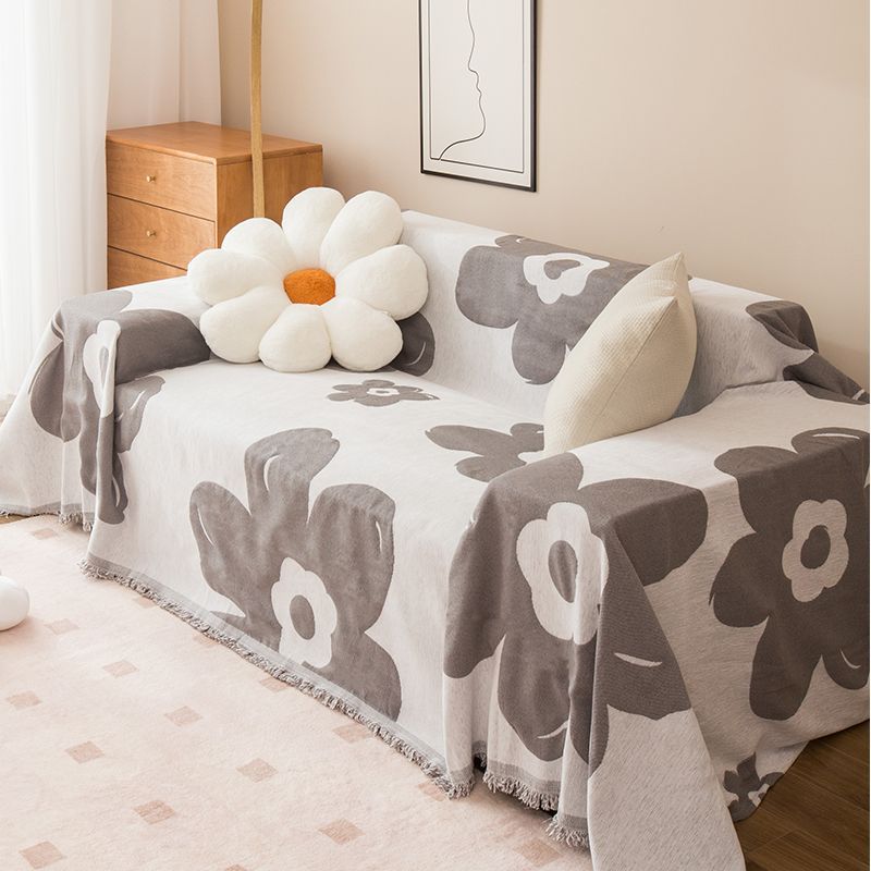 Flower Padded Sofa Cover Chenille Four Seasons Universal Sofa Cushion Cloth Anti-slip Cat Scratch Sofa Cover