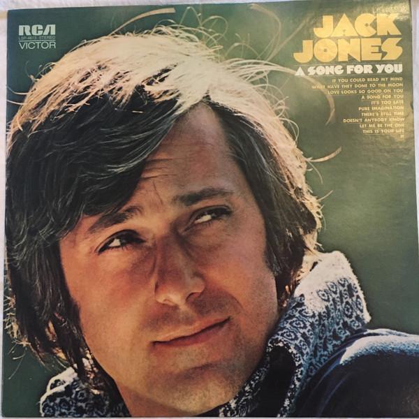 

LP Record JACK JONES A Song For You SF8228 RCA Victor 1972 US Pop Used