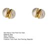 1 Pair Ear Clips Elegant Non Piercing Magnetic Gold-plated Without Ear Hole Dress Up Gifts Women Faux Pearl Clip Earrings Charm Jewelry Fashion