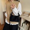 Retro Suede Simple Crossbody Bag Women  Handle Bag Casual Comfortable And Versatile Texture Shoulder Commuting Bag