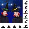 Velvet Halloween Witch Wizard Hat Gilding Devil Cap Punk Halloween Hat  Adults
