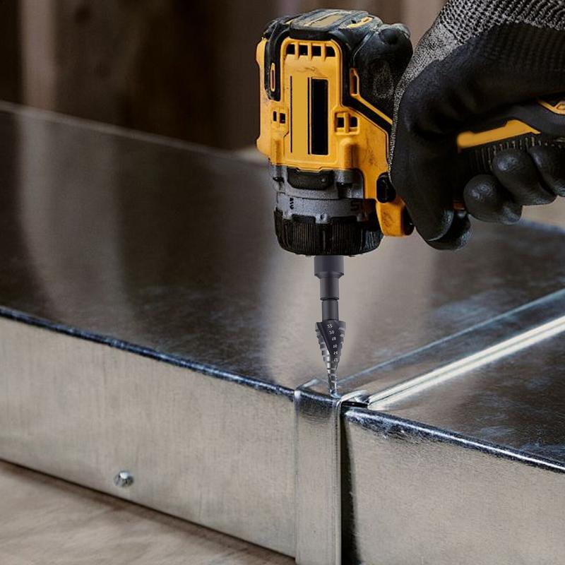 Step Drill Bit Electric Wrench Drill Bit Stepped Up Bits Home Tools Multi Size Hole Stepped Up Drill Bit For Stainless Steel