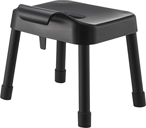 Yamazaki SH30 Bath Stool, Black, Approx. W33 X D31.5 X H34cm (Seat Height: Approx. 30cm), MIST, Breathable and Quick-Drying, Model 7308