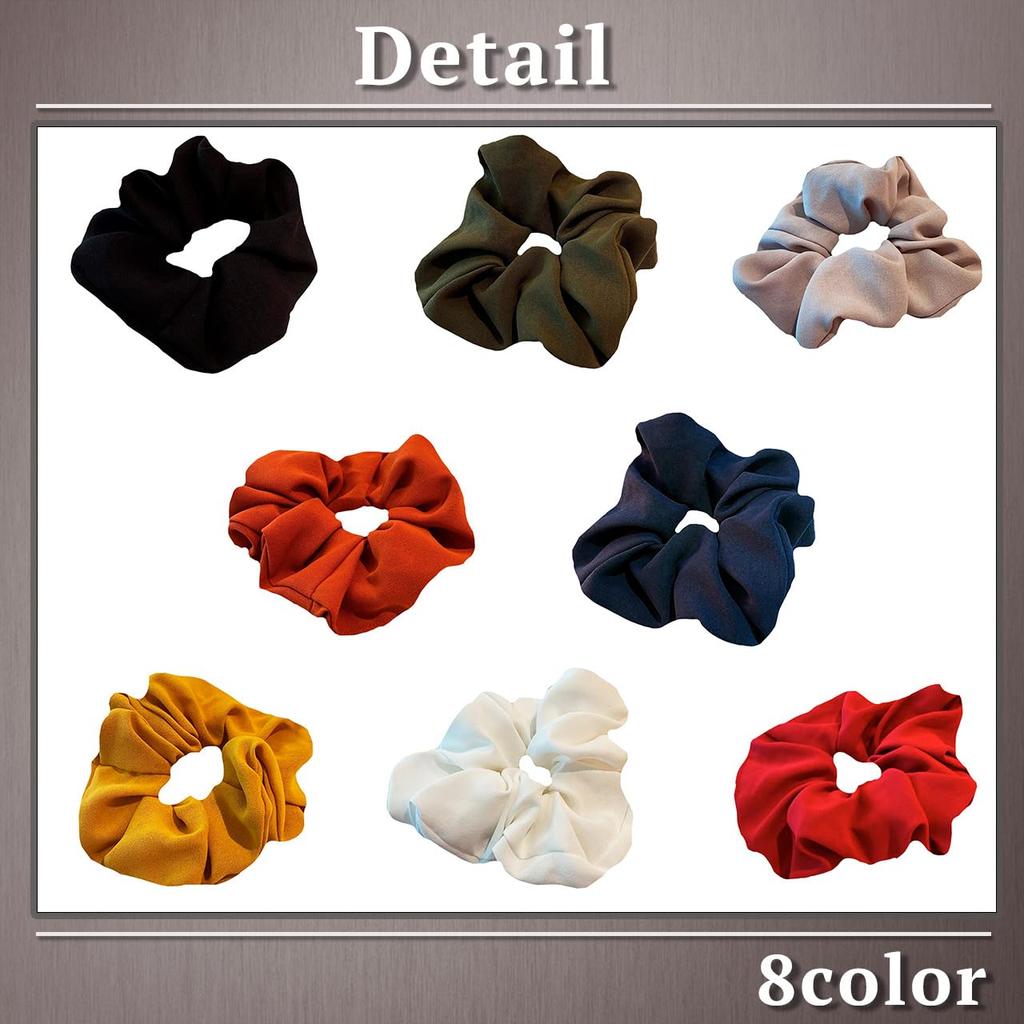 One Limitation Hair Tie Solid Cute Hair Accessory for SA002 Scrunchie, Color, Colorful, Stylish, Women, (White)
