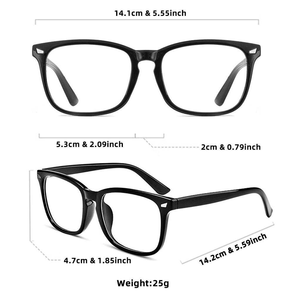 Classic Square Photochromic Reading Glasses for Men Women Retro Black Presbyopic Anti Blue Light Eyewear