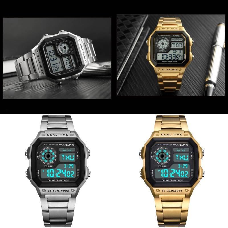Fashionable Digital Electronic Watch Men Go Out Decorative Elements Nightglow