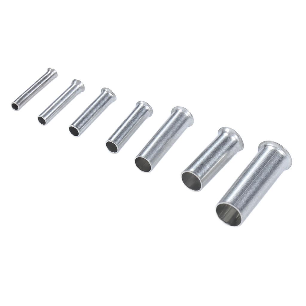 Rørtype Uisolert Terminal Kobber Fortinnet Platering Ledningshylser Sett for Kraftelektronikk