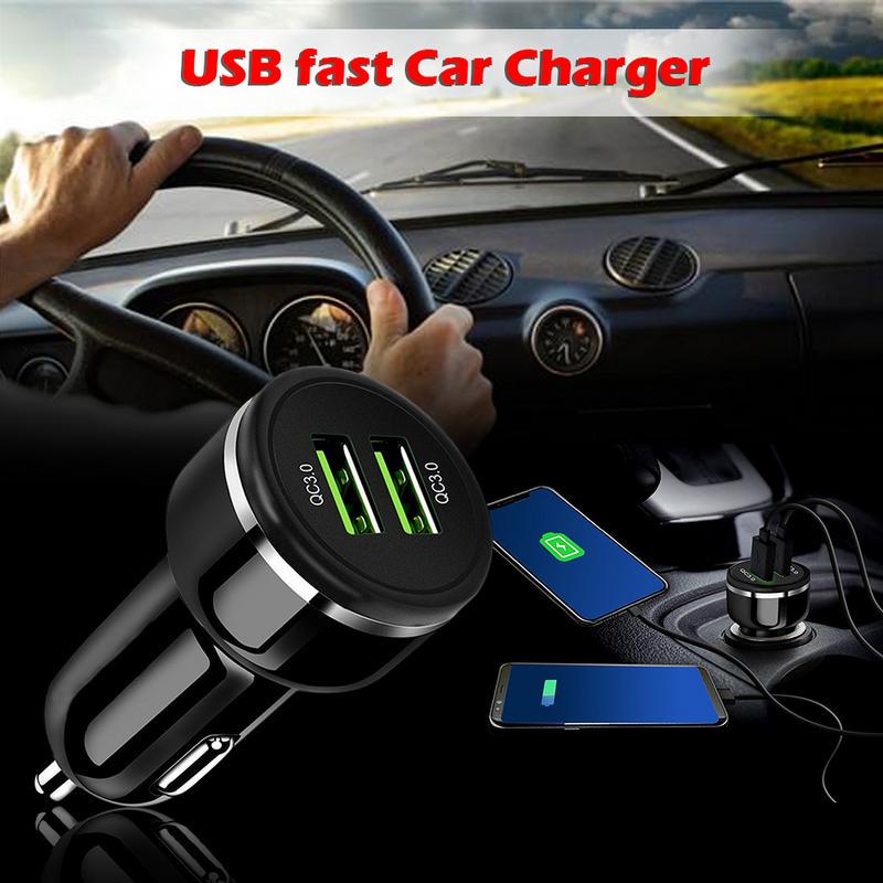 Two QC3.0 USB Ports DC Charger Quick Charge QC3.0 Intelligent