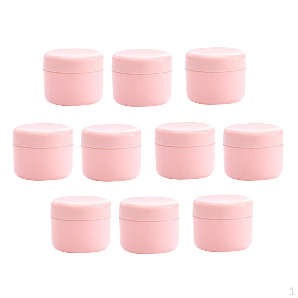 

1/Lot Refillable Bottles Empty Makeup Jar Pot Travel Cosmetic Container Pink-20g