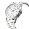 TIMEX Easy Reader Watch, 38mm, White Dial, Stainless Steel, Mineral Glass, Quartz Movement, American Brand, TWG063200, Unisex, Silver, Box Set, TWG063