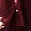 Autumn/Winter Plus Size Versatile Solid Color Long Sleeve Shirt - Korean Style