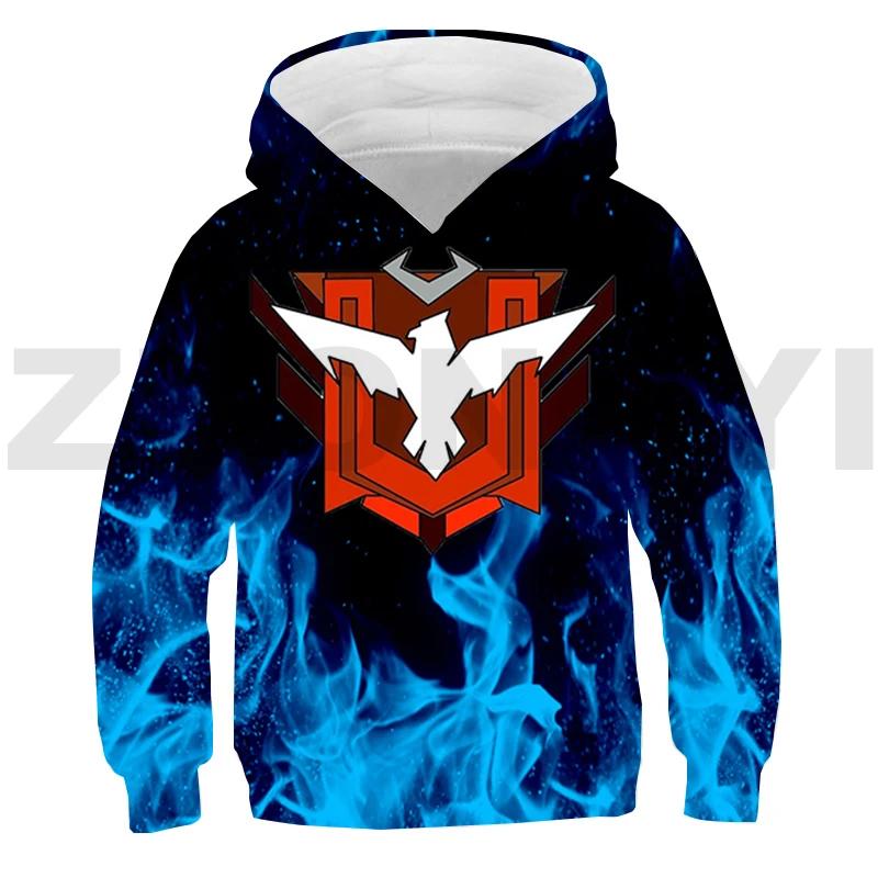 3D Free Fire Garena Hoodie Tracksuit Men Daily Anime Printed Pullovers Girls Harajuku Oversized Sweatshirt Sudaderas Outerwear