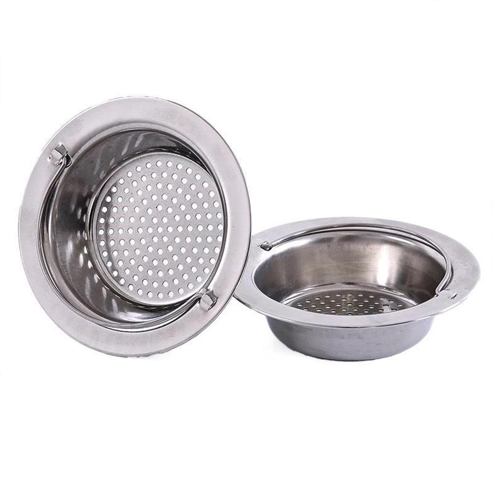 

Kitchen Sink Strainer With Handle Design Stainless Steel Rust Free Anti-clogging Drain Strainer Large 11cm#1