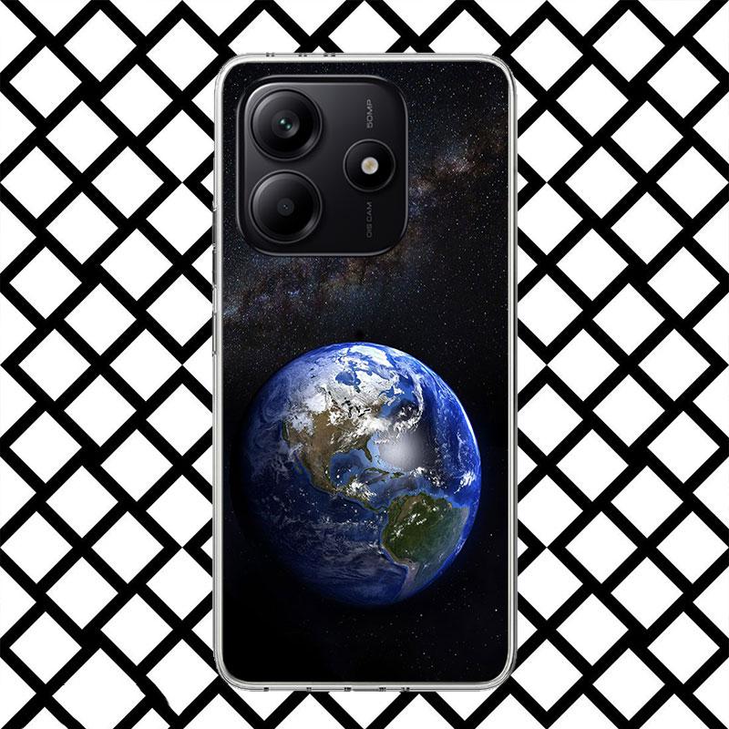 Earth Stars Space Phone Case for Xiaomi Redmi Note 15 14 14S 13 12 12S 11 Pro Plus 11E 11T 11S 10S 5G Soft Cover Fundas Redmi No