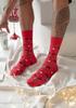 Men's Christmas Socks with a Red-nosed Reindeer Milena SOCKS MILENA MEN AVANGARDA CHRISTMAS RED-NOSED REINDEER Red 38-41