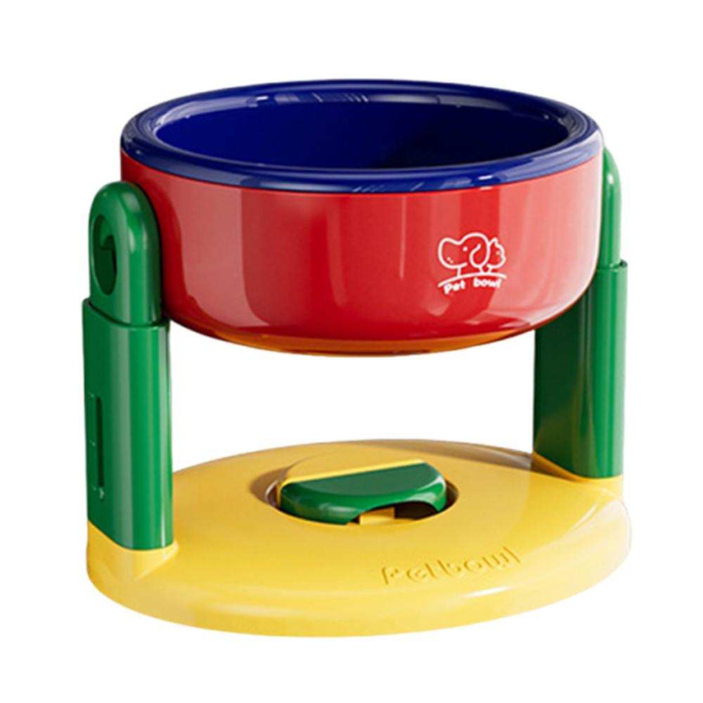 

Suction Cup Type Pet Feeding Basin 3 Gear Height Adjustable Cat Bowl with Stand Dog красный/синий