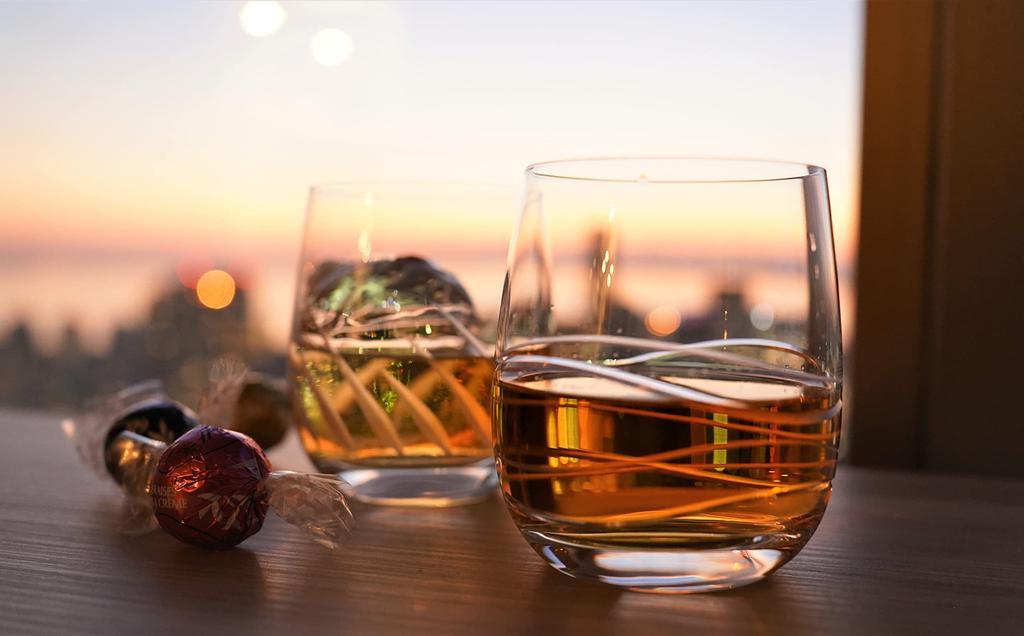 Aurora Tumbler 250ml Aurora Tumbler Glass Wine Glass Rocks Glass Pair Set [DIAMANTE] S/2 [DIAMANTE]