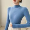 Women's Slim-Fit Cashmere Ribbed Mock Neck Sweater