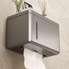 Wandmontierter, lochfreier Toilettenpapierhalter mit Ablagefach