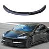 Car Front Bumper Lip Spoiler Diffuser Splitters BodyKit Aprons Cover Guard Trim For Tesla Model 3 2019 2020 2021 2022-2025