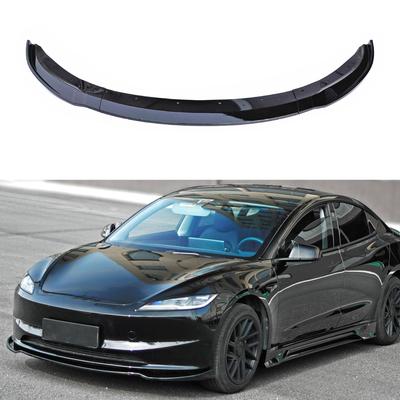 Car Front Bumper Lip Spoiler Diffuser Splitters BodyKit Aprons Cover Guard Trim For Tesla Model 3 2019 2020 2021 2022-2025