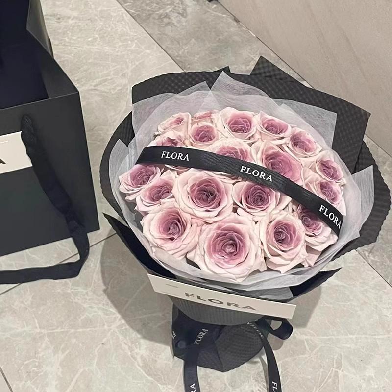 Gem de prune și Săpun cu flori conservate Buchet de trandafiri - Cadou perfect pentru Ziua Profesorului, Ziua Îndrăgostiților sau Qixi pentru Iubită sau Cea mai bună prietenă