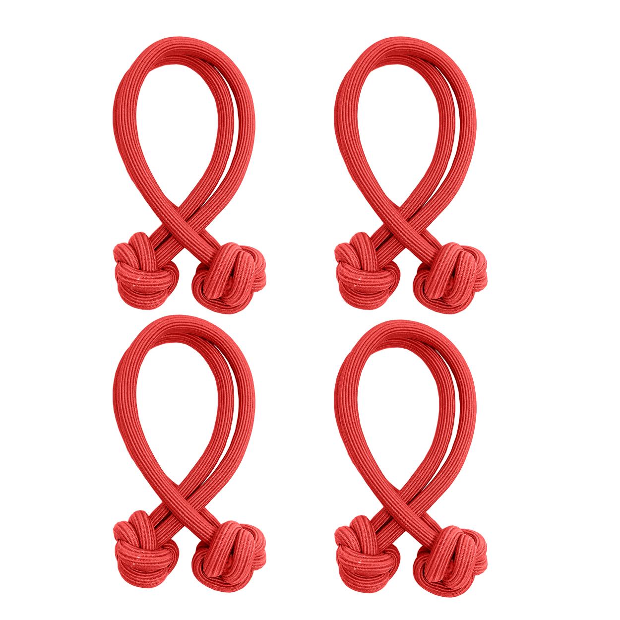 

4 шт. Завязки для волос с узлом, Высокоэластичные резинки для волос, Однотонные кольца для волос, Прочные держатели для хвостика, Аксессуары для волос для женщин