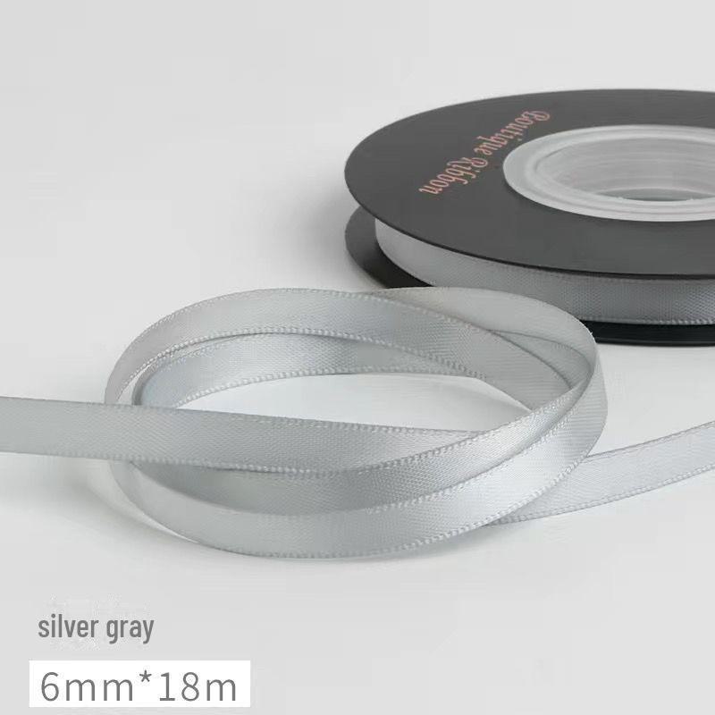 5mm Doppelseitiges Polyester-Blumen-Geschenkband für Haaraccessoires, Kuchendekoration und Sträuße