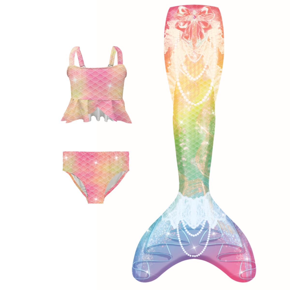 Girls  Princess Two-Piece Swimsuit - 2025 Summer Collection for Kids  Toddlers 140