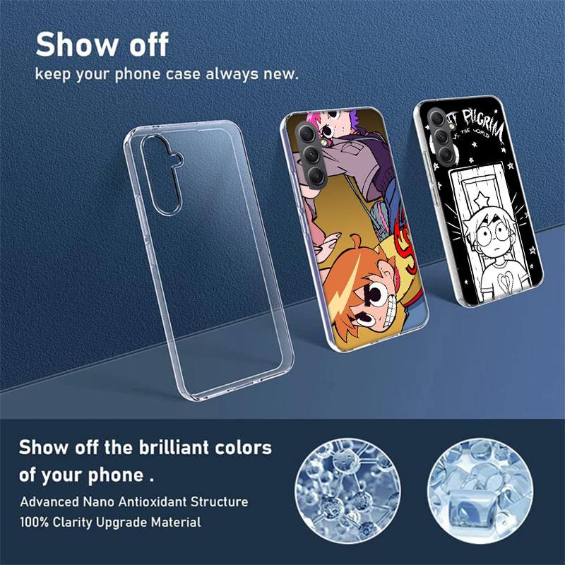 Scott Pilgrim anime Phone Case for Samsung A16 A26 A36 A56 A17 A37 A57 A07 A06 A02S A03 A04S A05S Galaxy Note 20 10 A50S A71 A51