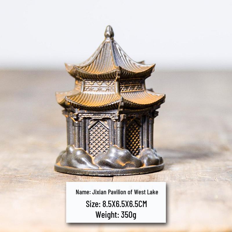Chinese Pavilion Retro Ornaments: Ancient Style Architectural Home Decorations.