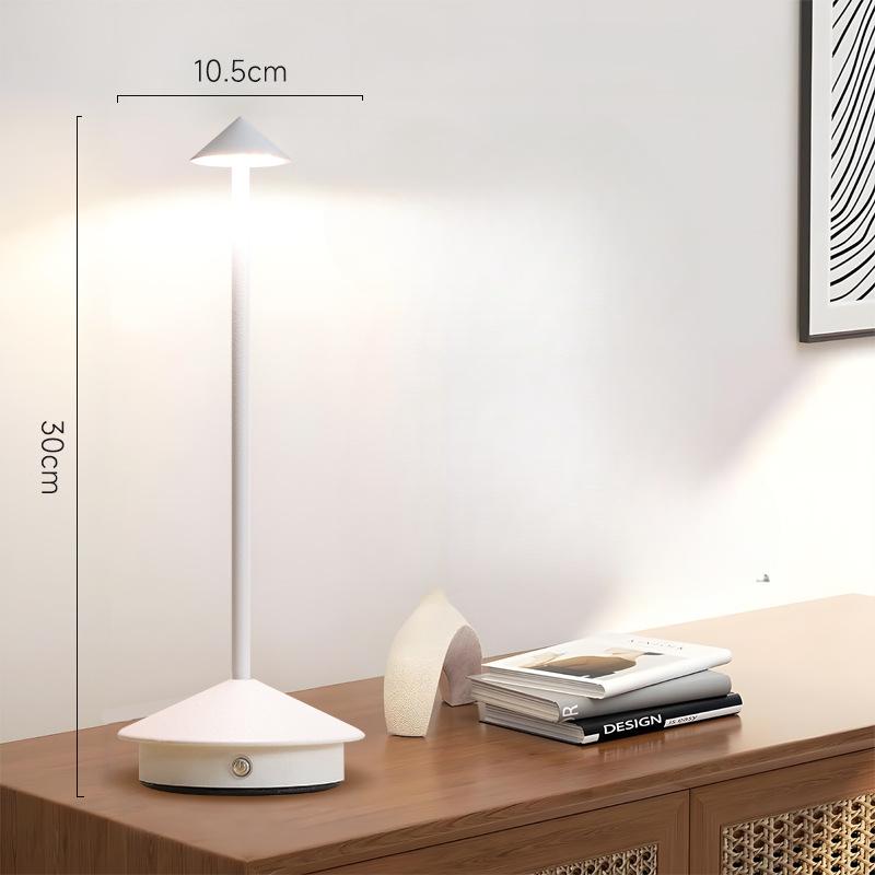 Simple Cordless Table Lamp Rechargeable Touch Portable LED Table Lamp Dimmable Night Light Restaurant Table Lamp Bedside Atmosphere Lamp