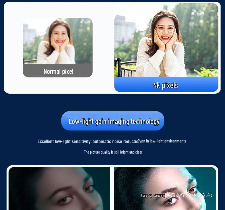 4K Ultra HD Webcam with USB Mic & Beauty Filter for PC/Laptop